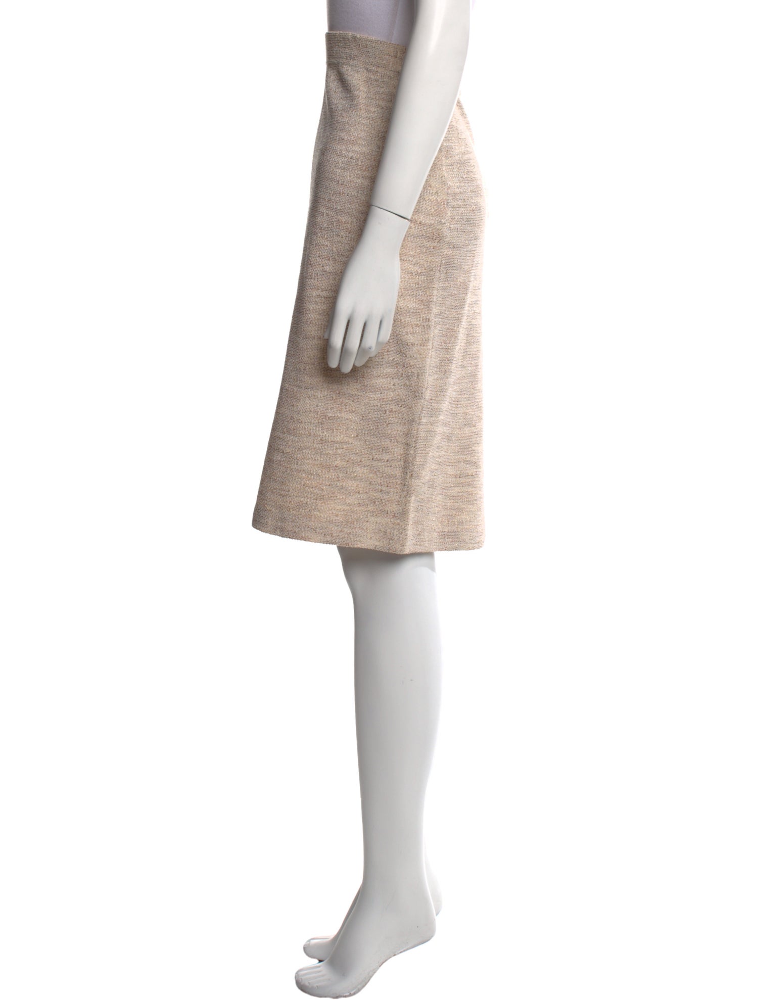 St. John Collection Glitter Accents Knee-Length Skirt