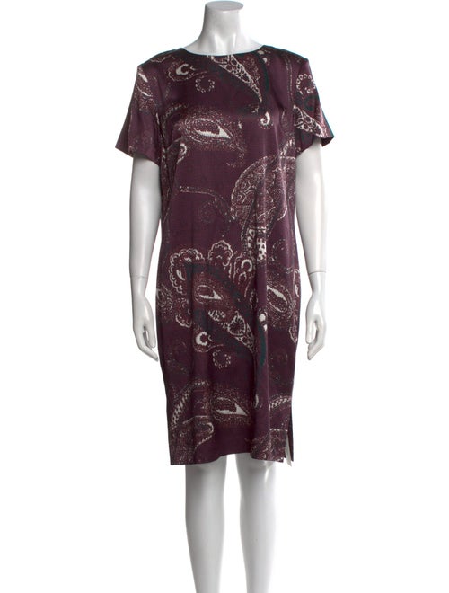 St. John Collection Silk Knee-Length Dress