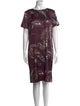 St. John Collection Silk Knee-Length Dress
