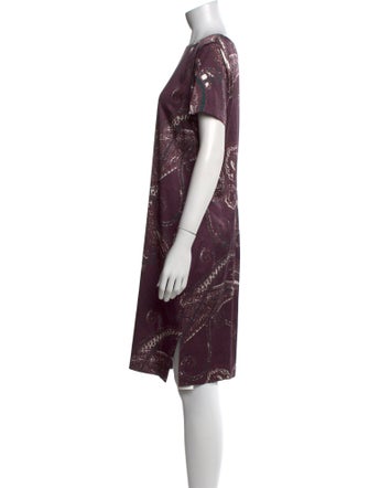 St. John Collection Silk Knee-Length Dress