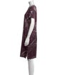 St. John Collection Silk Knee-Length Dress