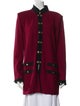 St. John Collection Wool Colorblock Pattern Evening Jacket