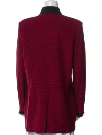 St. John Collection Wool Colorblock Pattern Evening Jacket