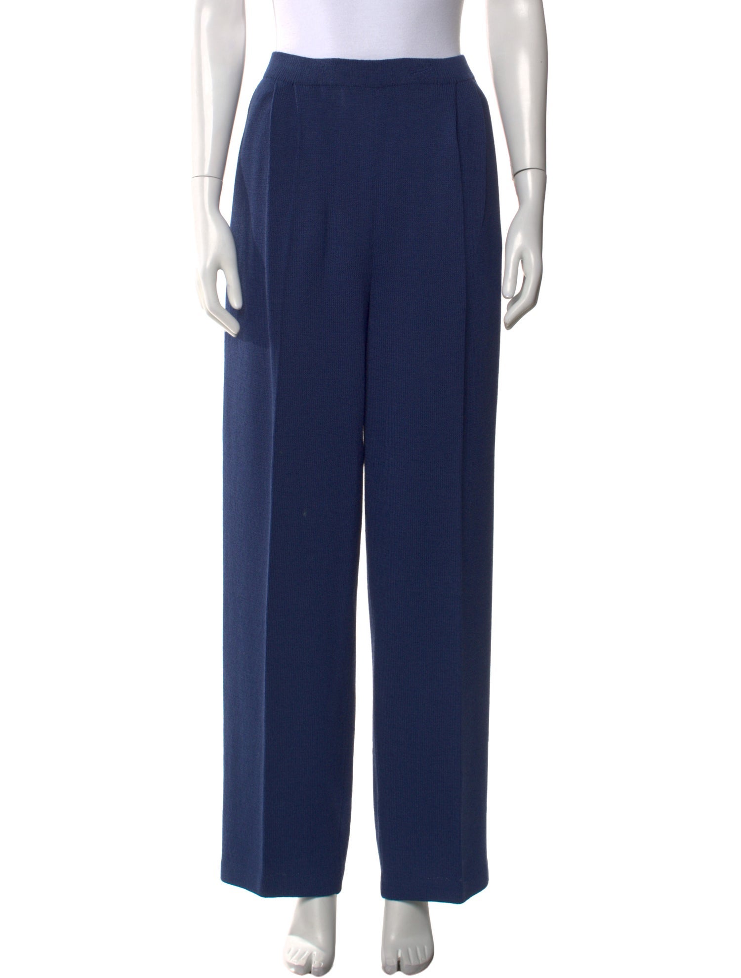 St. John Collection Wool Wide Leg Pants