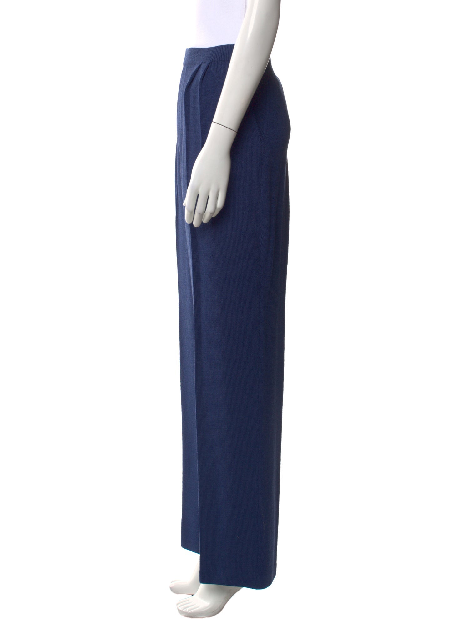 St. John Collection Wool Wide Leg Pants