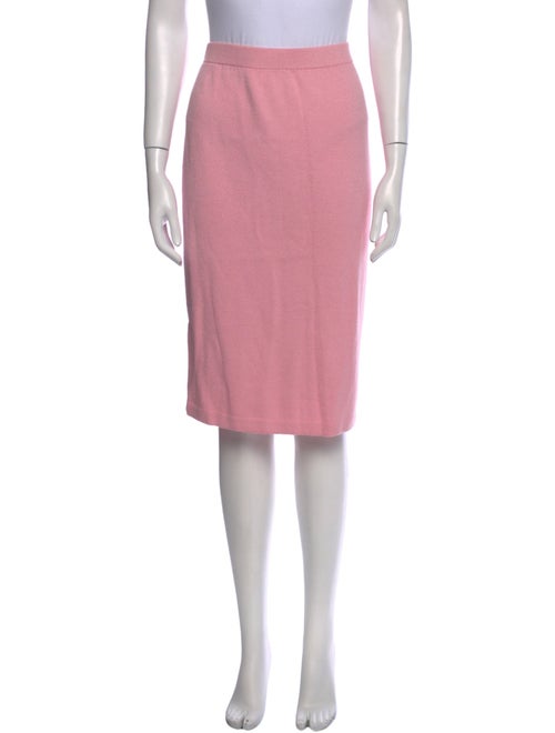 St. John Collection Scalloped Accent Knee-Length Skirt