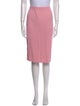St. John Collection Scalloped Accent Knee-Length Skirt