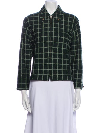 St. John Collection by Marie Gray Plaid Print Blazer