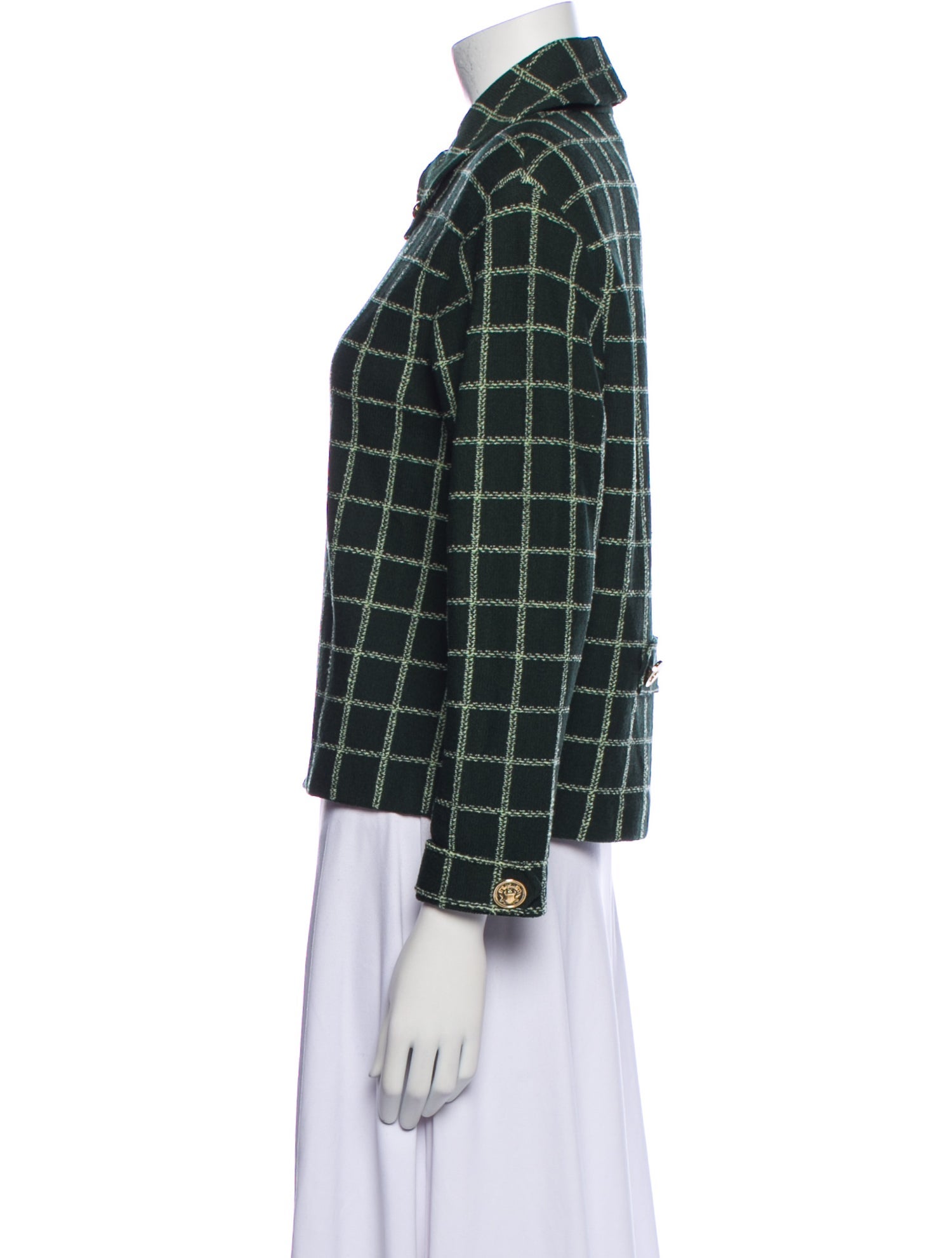 St. John Collection by Marie Gray Plaid Print Blazer