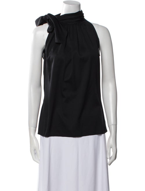 St. John Collection Silk Cowl Neck Top