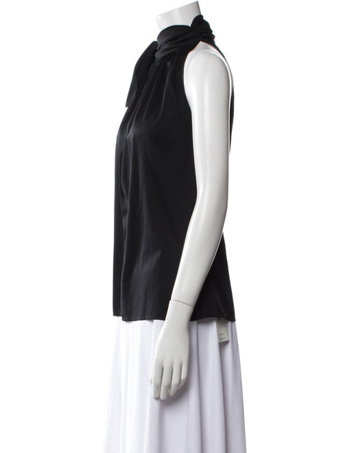 St. John Collection Silk Cowl Neck Top