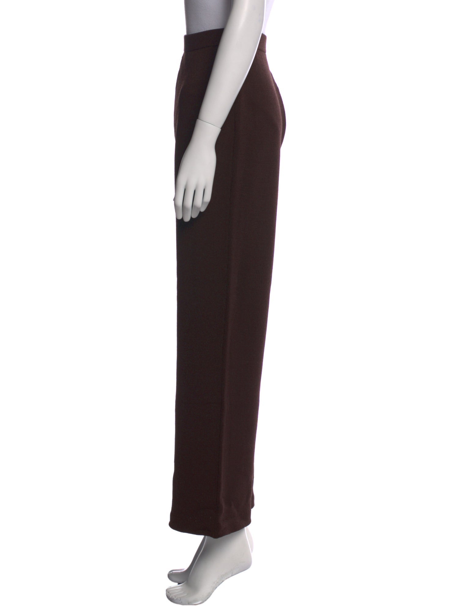 St. John Collection Wool Wide Leg Pants