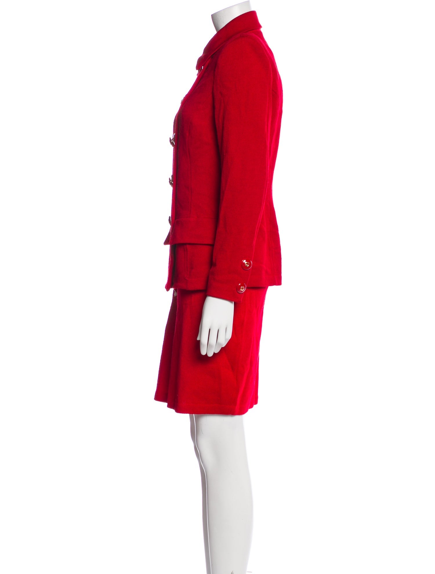 St. John Collection Wool Skirt Set