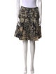 St. John Collection Floral Print Knee-Length Skirt