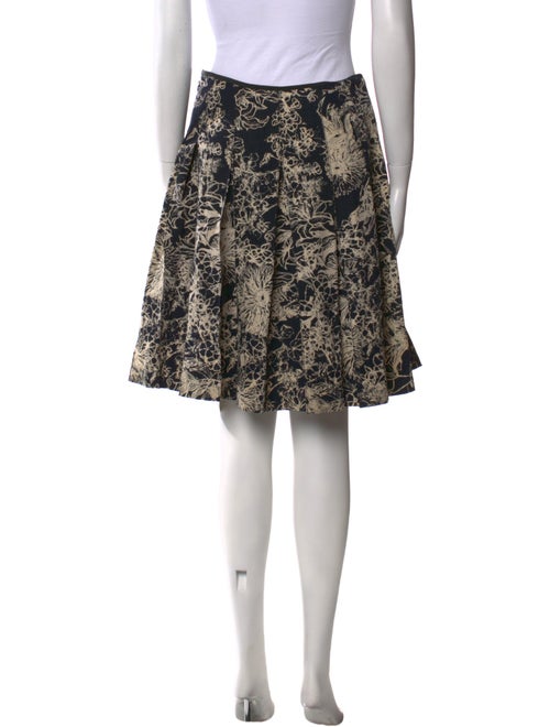 St. John Collection Floral Print Knee-Length Skirt