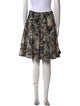 St. John Collection Floral Print Knee-Length Skirt