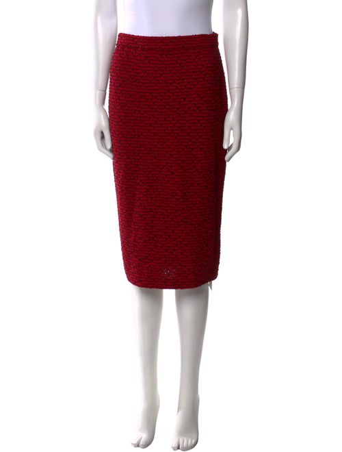 St. John Collection Crochet Knee-Length Skirt
