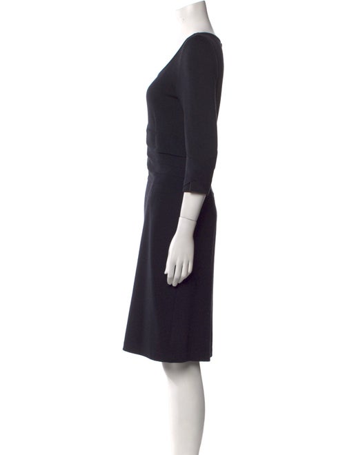 St. John Collection Scoop Neck Knee-Length Dress