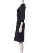 St. John Collection Scoop Neck Knee-Length Dress