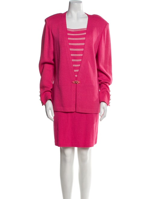 St. John Collection Printed Skirt Set