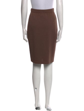 St. John Collection Wool Knee-Length Skirt
