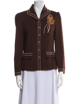 St. John Collection Floral Print Evening Jacket