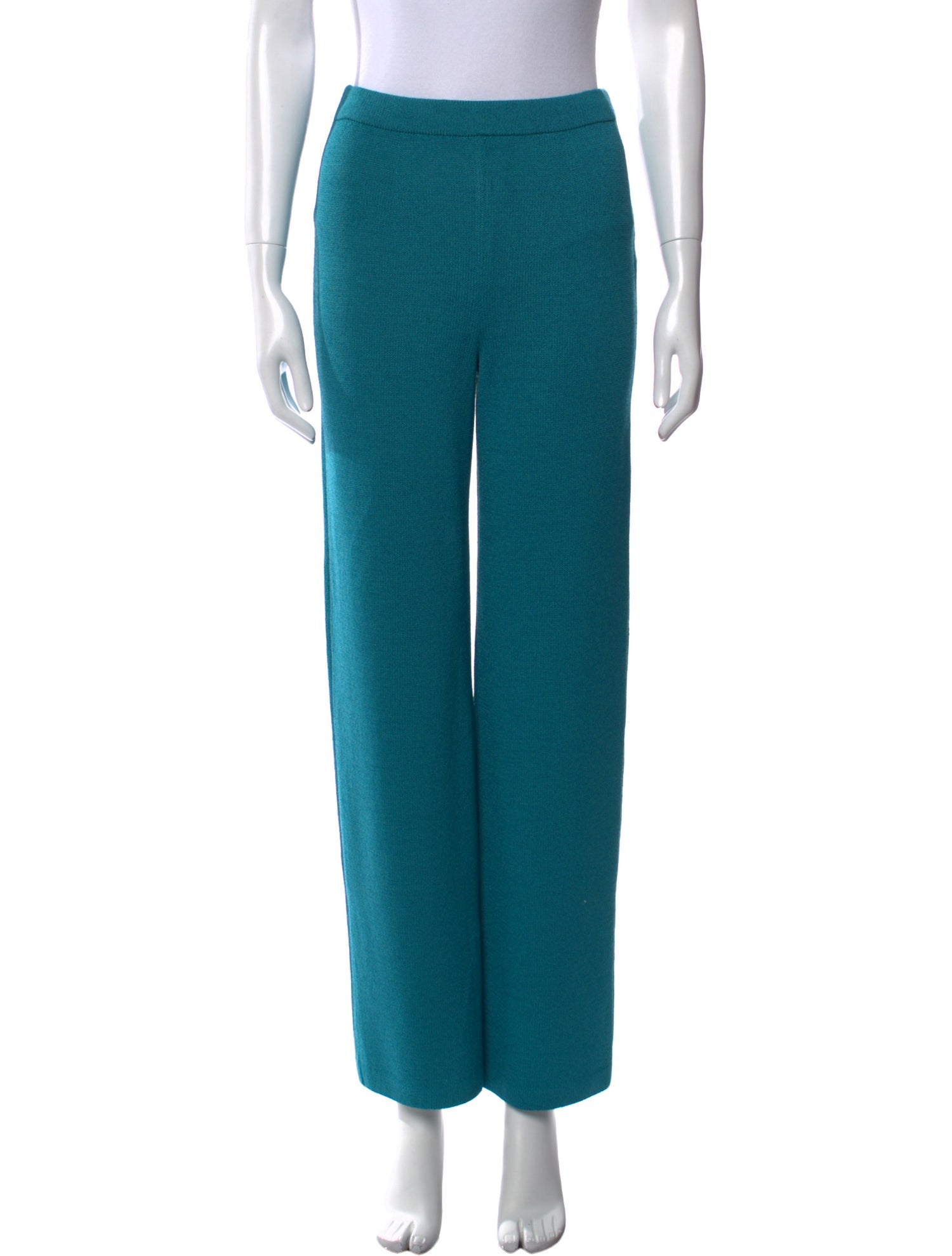 St. John Collection Wool Wide Leg Pants