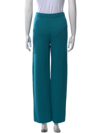 St. John Collection Wool Wide Leg Pants