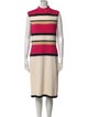 St. John Collection Striped Midi Length Dress