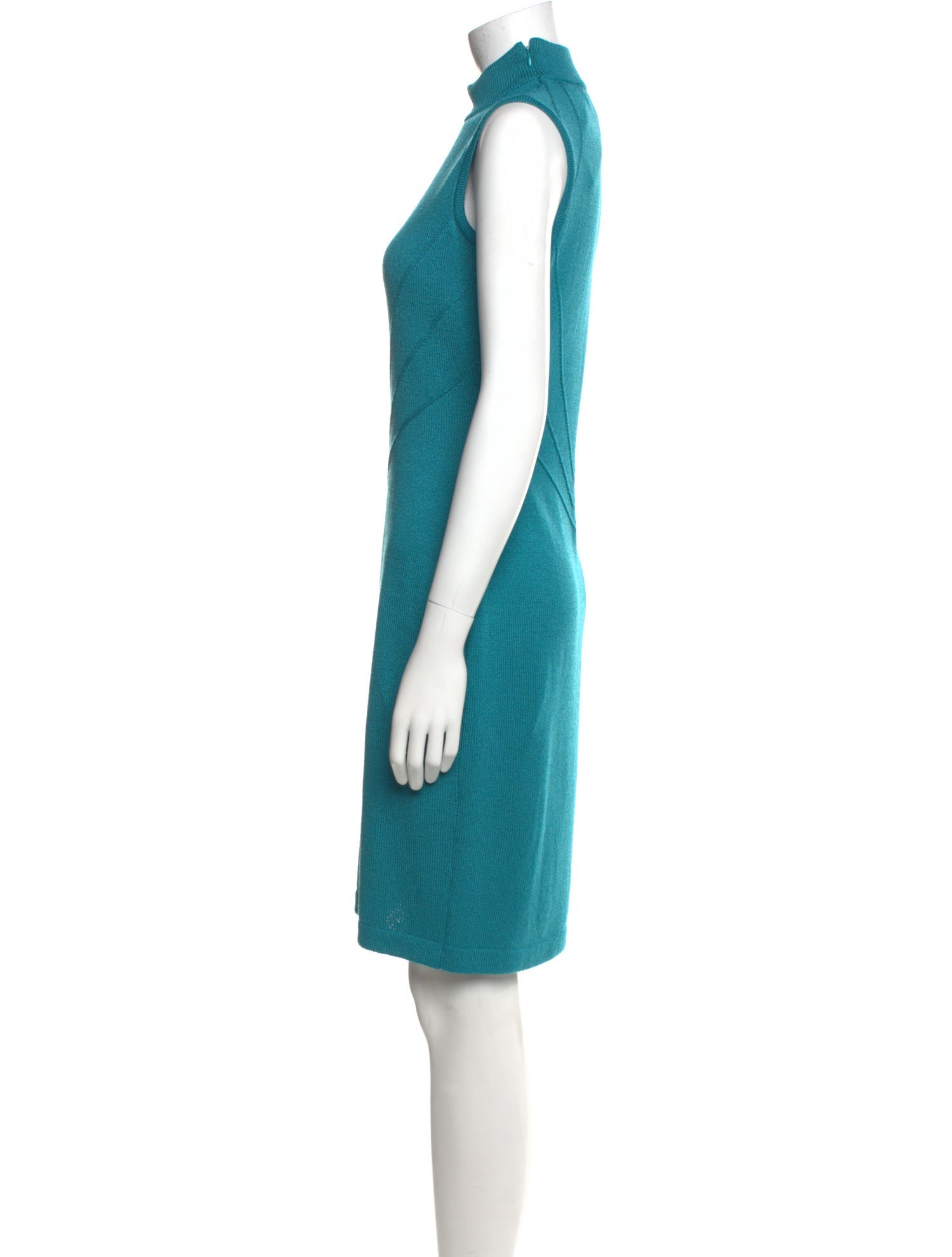 St. John Collection Turtleneck Knee-Length Dress