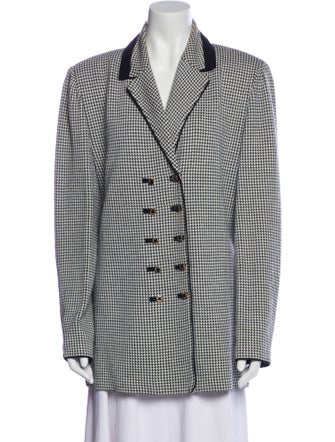 St. John Collection Houndstooth Print Blazer
