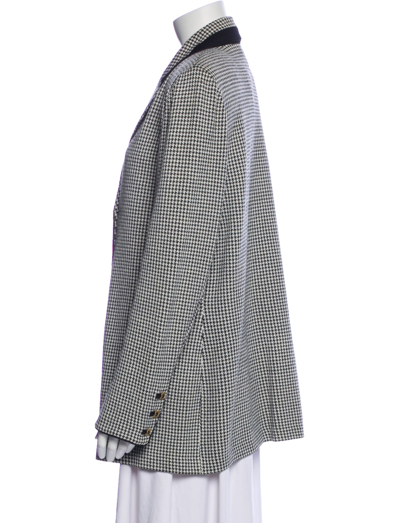 St. John Collection Houndstooth Print Blazer