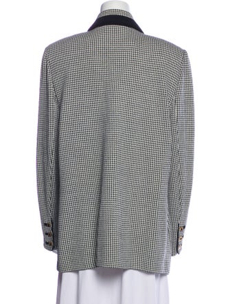 St. John Collection Houndstooth Print Blazer