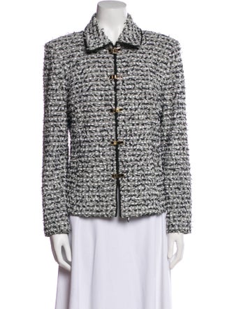 St. John Collection Wool Printed Evening Jacket