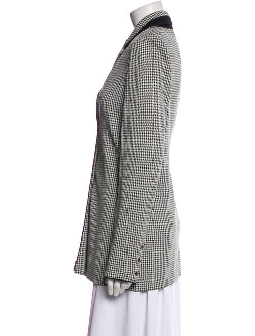 St. John Collection Wool Houndstooth Print Blazer