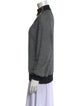 St. John Collection Wool Colorblock Pattern Sweatshirt