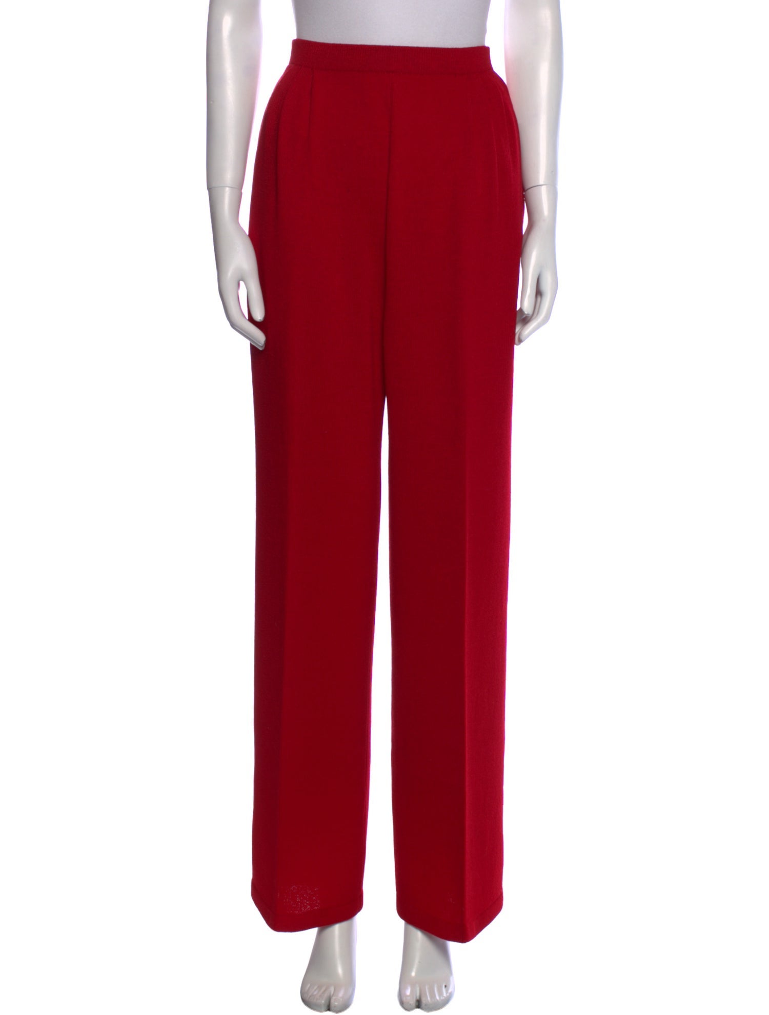 St. John Collection Wool Wide Leg Pants