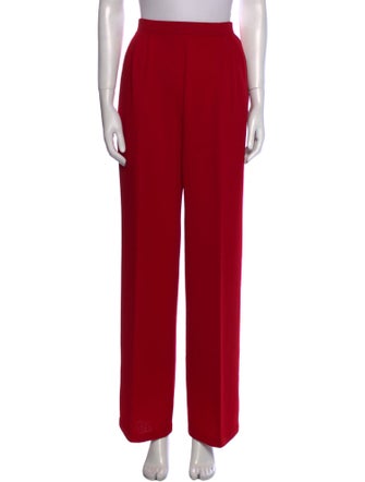 St. John Collection Wool Wide Leg Pants