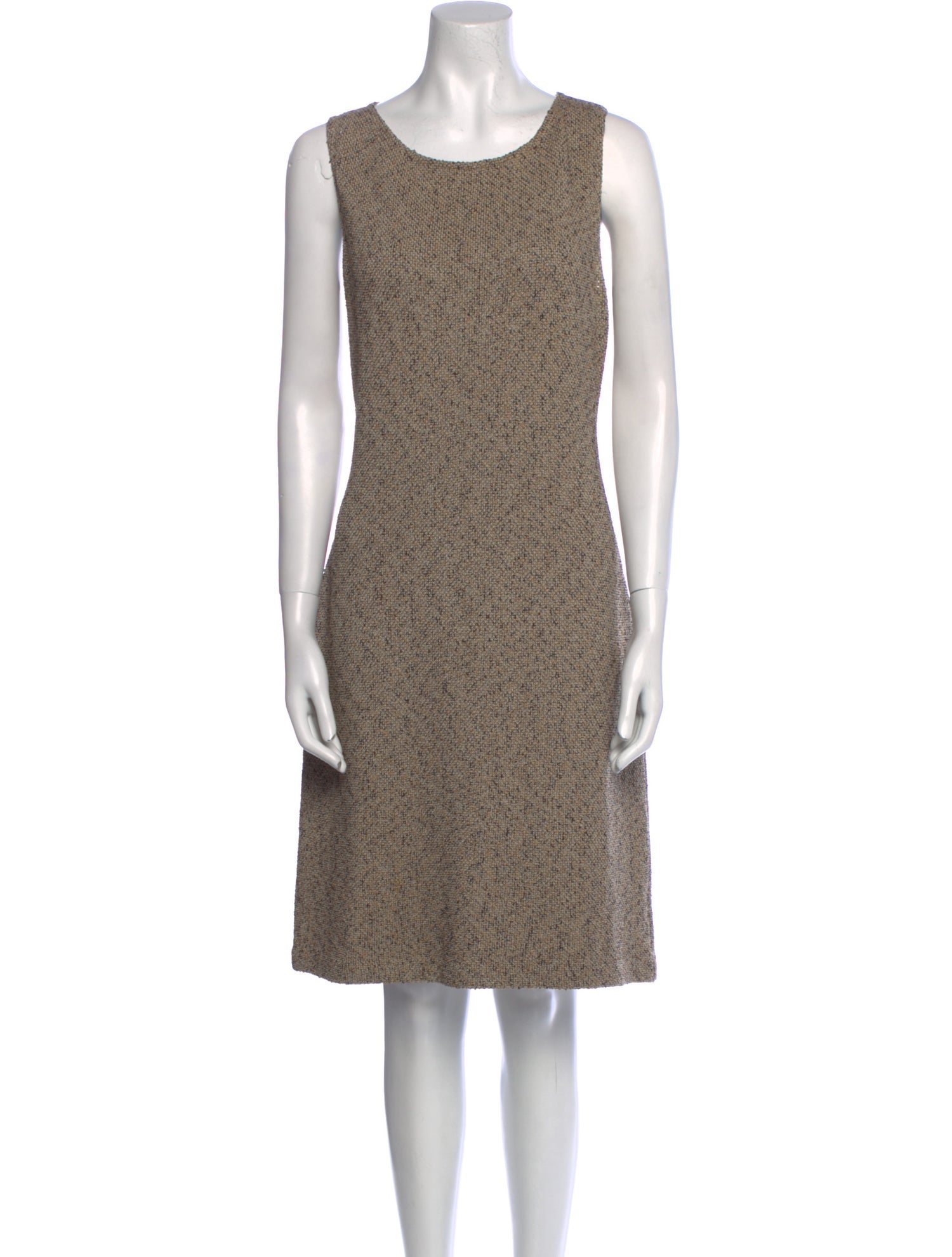 St. John Collection Scoop Neck Knee-Length Dress