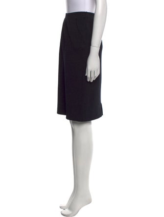 St. John Collection Pleated Accents Knee-Length Skirt