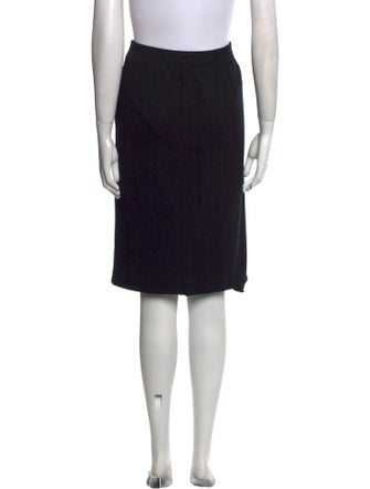 St. John Collection Pleated Accents Knee-Length Skirt