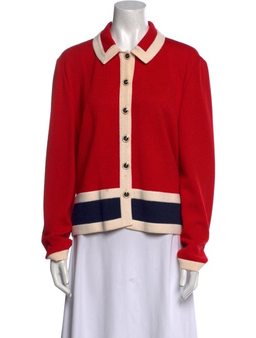 St. John Collection Colorblock Pattern Sweater