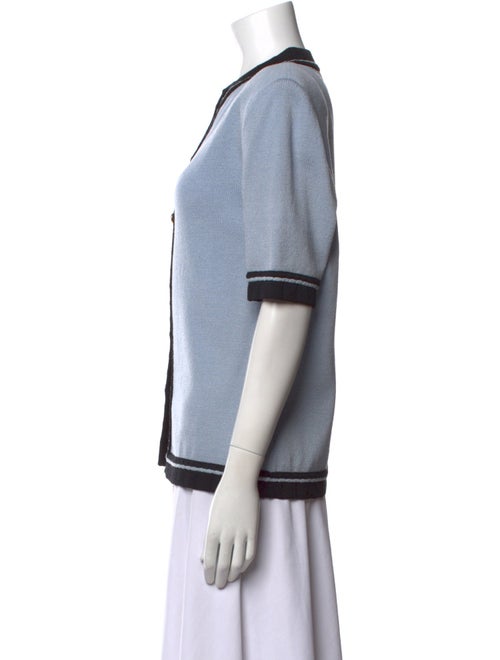 St. John Collection Colorblock Pattern Crew Neck Sweater