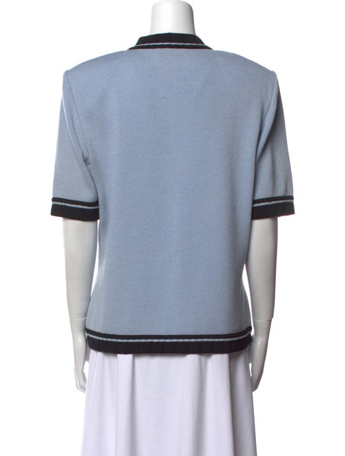 St. John Collection Colorblock Pattern Crew Neck Sweater