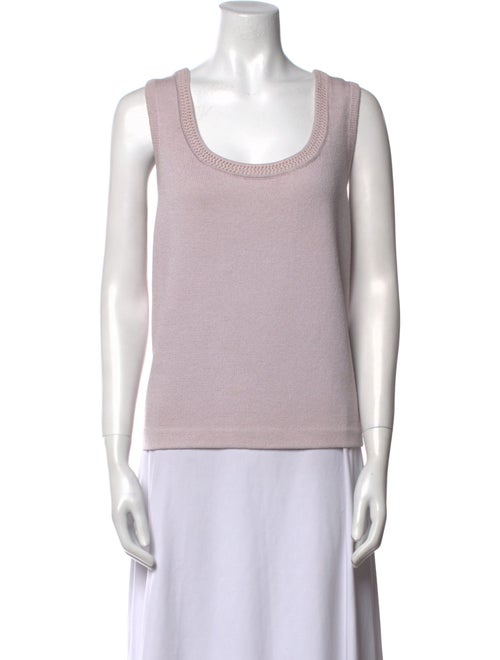 St. John Collection Scoop Neck Sleeveless Top