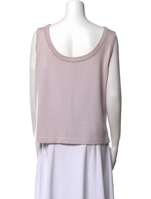St. John Collection Scoop Neck Sleeveless Top