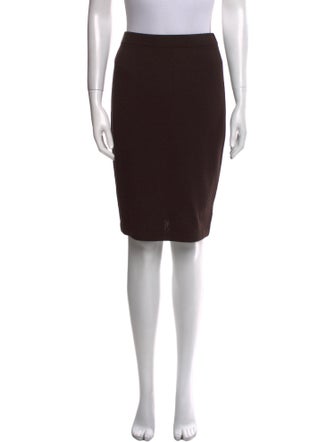 St. John Collection Wool Knee-Length Skirt