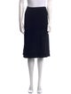 St. John Collection Pleated Accents Knee-Length Skirt