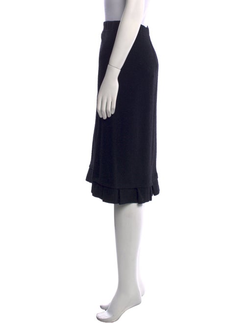 St. John Collection Pleated Accents Knee-Length Skirt