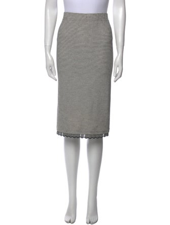 St. John Collection Scalloped Accent Knee-Length Skirt